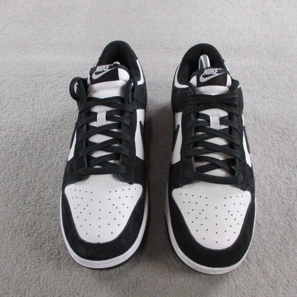 Nike Other - Nike Dunk Low Retro SE Suede Panda Mens 10 Black White Sneakers Shoes Lace Up